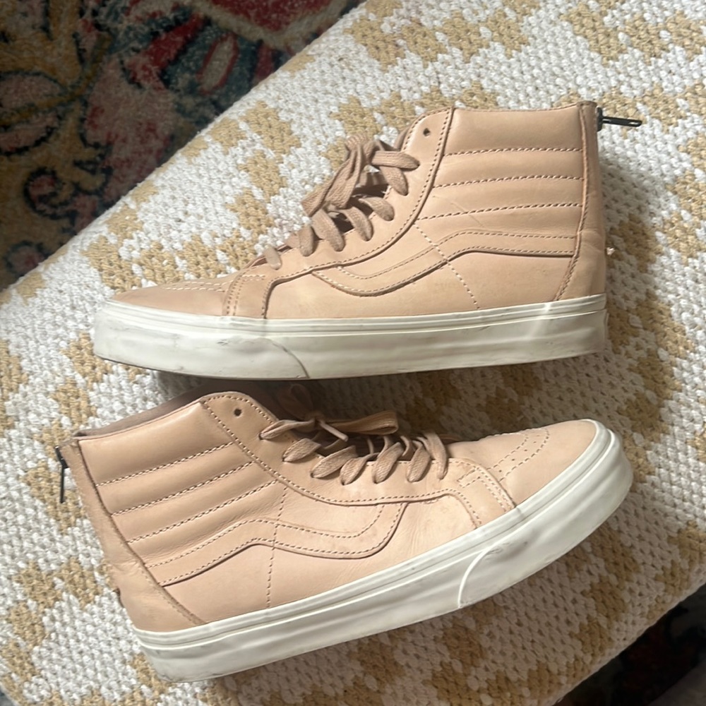 Vans leather hi tops